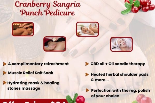 Cranberry Sangria Punch pedicureMob